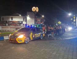 Patroli Pleton Siaga Polres Pasuruan Kota Amankan 14 Motor Diduga Balap Liar