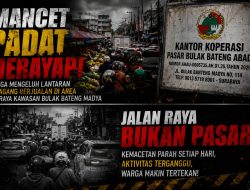 Mancet Padat Merayap, Warga Mengeluh Lantaran Pedagang Berjualan di Area Jln Raya Kawasan Bulak Bateng Madya