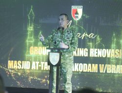 Ground Breaking Renovasi Masjid At Taqwa Kodam V/Brawijaya Resmi Dimulai oleh Pangdam V/Brawijaya