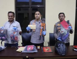 Polres Pacitan Amankan Dua Tersangka Penyiram Air Keras Penjual Tempe