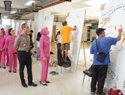 Sambut Hari Bhayangkara ke -80, Polresta Malang Kota Gelar Lomba Mural