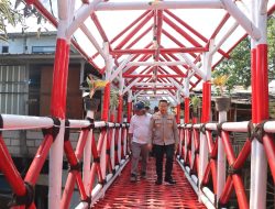 Polres Batu Rampungkan Jembatan Merah Putih Presisi, Akses Warga Kini Lebih Aman