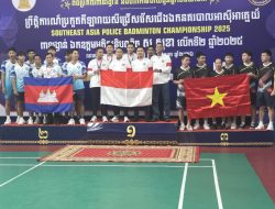 Tim Bulutangkis Polri Raih 4 Medali Emas dan 2 Perak SEA Police Badminton Championship 2026 di Kamboja