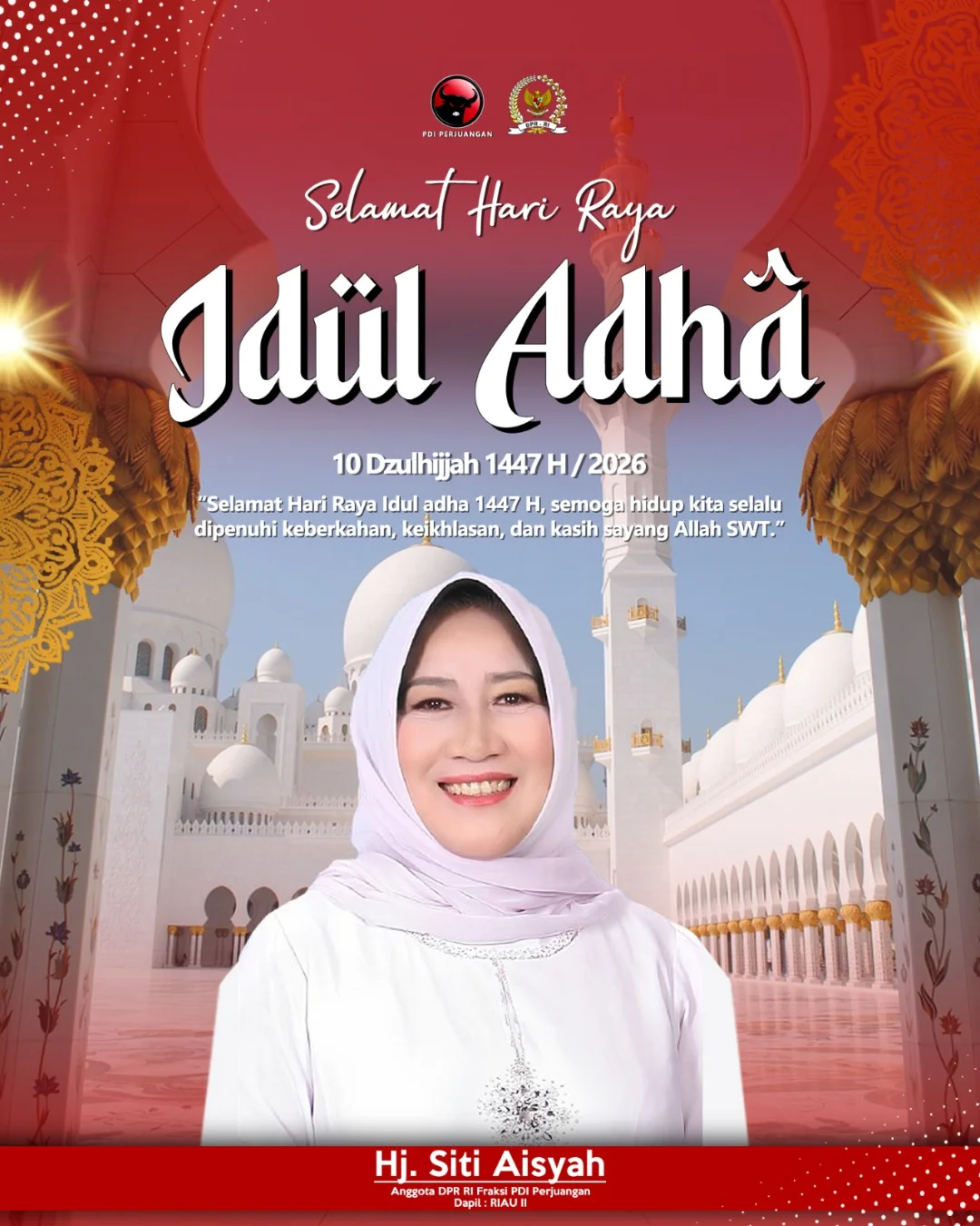 Selamat Hari Raya Idul Adha, 10 Dzulhijjah 1447 H 2026.semoga Hidup Kita Selalu Dipenuhi Keb