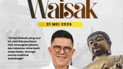 Selamat Hari Raya Waisak 2026 M 2570 Be.di Hari Waisak Yang Suci Ini, Mari Kita Jernihkan Hati,