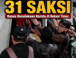 Polisi memeriksa 31 orang saksi terkait insiden kecelakaan kereta api di wilayah Bekasi Timur.