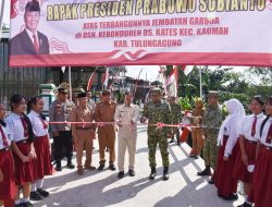 Resmikan Jembatan Garuda, Dandim Tulungagung Titip Pesan Jaga Aset untuk Generasi Mendatang