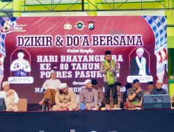 Dzikir dan Doa Bersama Hari Bhayangkara ke-80, Ribuan Jamaah Padati Masjid Agung Bangil