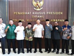 Jazuli Juwaini Pimpin Kunjungan Silaturahim Mathla’ul Anwar dengan Penasehat Khusus Presiden RI Bidang Polhukam Jenderal (Purn) Wiranto
