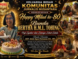 Group Komunitas Jurnalis Nusantara (KJN) Mengucapkan Selamat Ulang Tahun ke-80 kepada Ibunda Tercinta Bunda Bertha H.M.L. Tobing