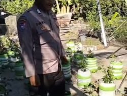 Bhabinkamtibmas Gunung Anyar Sambangi Edu Farm, Wujud Nyata Dukungan terhadap Ketahanan Pangan