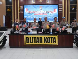 Polres Blitar Kota Amankan Tersangka Komplotan Perampok Lintas Daerah Sasar Minimarket