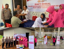Sambut Hari Bhayangkara ke-80, Polsek Tapung Hulu dan Bhayangkari Hadir Lewat Bakti Sosial, Religi, dan Layanan Kesehatan untuk Warga