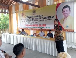 Anggota DPRD Provinsi Lampung Dari Partai Golkar DAPIL III Gelar Acara Sosialisasi Pembinaan Ideologi Pancasila Dan Wawasan Kebangsaan