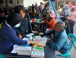 Polresta Malang Kota Gelar Bakkes, 200 Warga Ikuti Cek Kesehatan Gratis di Hari Bhayangkara ke – 80