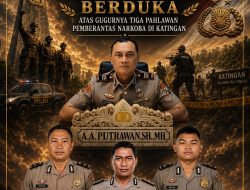 SALAM HORMAT DAN DUKA MENDALAM, SATRESKOBA POLRES PELABUHAN TANJUNG PERAK BERDUKA ATAS GUGURNYA TIGA PAHLAWAN PEMBERANTAS NARKOBA DI KATINGAN