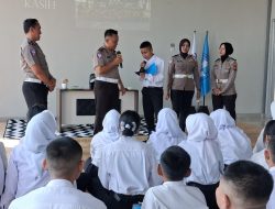 Polres Mojokerto Edukasi Pelajar Tanamkan Budaya Tertib Lalu Lintas dan Cegah Perundungan