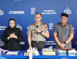 Polresta Malang Kota Amankan Dua Kurir Jaringan Aceh Sita 3,2 Kg Sabu dan 2.480 Butir Ekstasi
