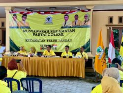 DPD Partai Golkar Pesawaran Gelar Musyawarah Kecamatan (MUSCAM)  Di Kecamatan Teluk Pandan