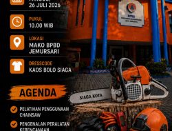 Relawan Siaga Kota Surabaya Ikuti Pelatihan Penggunaan Chainsaw di BPBD, Tingkatkan Kesiapsiagaan Hadapi Cuaca Ekstrem