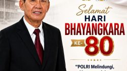 Selamat Hari Bhayangkara Ke 80atas Nama Masyarakat Sulawesi Selatan, Saya Menyampaikan Terima Ka