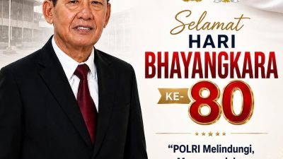 Hari Bhayangkara ke-80, Hamka B. Kady: Polri Harus Semakin Profesional, Presisi, dan Dicintai Rakyat