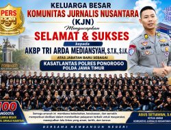 Resmi Jabat Kasatlantas Ponorogo, AKP Tri Arda Terima Ucapan Selamat dari Keluarga Besar KJN