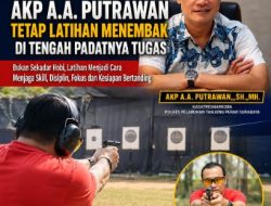Di Tengah Padatnya Tugas, AKP A.A. Putrawan Tetap Tajam: Latihan Menembak Jadi Kunci Jaga Fokus dan Sk
