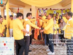 Budi Nurseto Kembali Terpilih Sebagai Ketua Pimpinan Kecamatan (PK) Kecamatan Negeri Katon Di Muscam Partai Golkar Ke-V