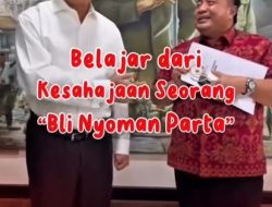 Harris Turino Puji Kesahajaan I Nyoman Parta: 281.866 Suara Jadi Bukti Kepercayaan Rakyat Bali