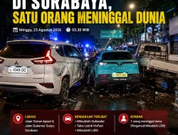 BREAKING NEWS — Kecelakaan Beruntun di Surabaya, Satu Orang Meninggal Dunia