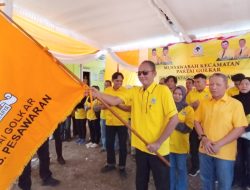 Ismed Inanu Nahkodai Pimpinan Kecamatan (PK) Gedong Tataan Dalam Muscam ke-5 Partai Golkar