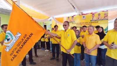 Ismed Inanu Nahkodai Pimpinan Kecamatan (PK) Gedong Tataan Dalam Muscam ke-5 Partai Golkar