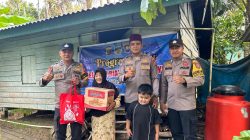 “Bukan Sekadar Sembako, JALUR Polres Kampar Bawa Pesan Kepedulian ke Pelosok Balam Jaya”.