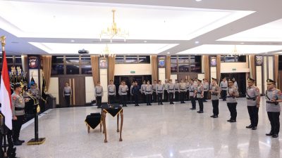 Kapolri Pimpin Sertijab, Termasuk 4 Kapolda dan Irwasum Polri.