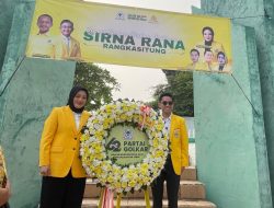 Ziarah di TMP Sirna Rana Rangkasbitung, Adde Rosi Ajak Kader Golkar Lanjutkan Perjuangan Pahlawan Lewat Karya Nyata