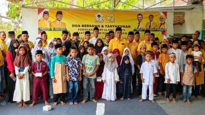 Rayakan Hari Jadi Partai  Golkar Ke-62, DPD Golkar Pesawaran Adakan Syukuran, Santuni Anak Yatim Dan Kaum Duafa Dan Layanan Kesahatan