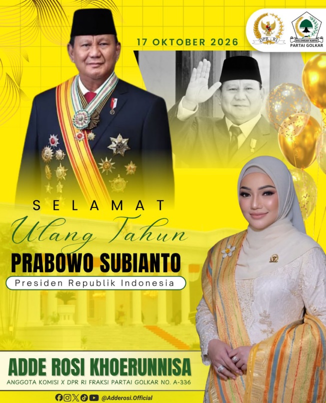 Selamat Hari Ulang Tahun Kepada Presiden Republik Indonesia, Bapak H. Prabowo Subianto.semoga Al